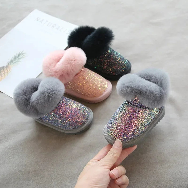 ShineSnugs™ – Warm Glitter Winter Boots – Stylish Kids' Shoes 4