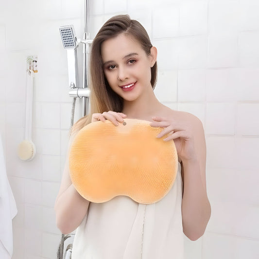 Soft Non Slip Shower Mat Exfoliating Body Scrubber - Lusomart
