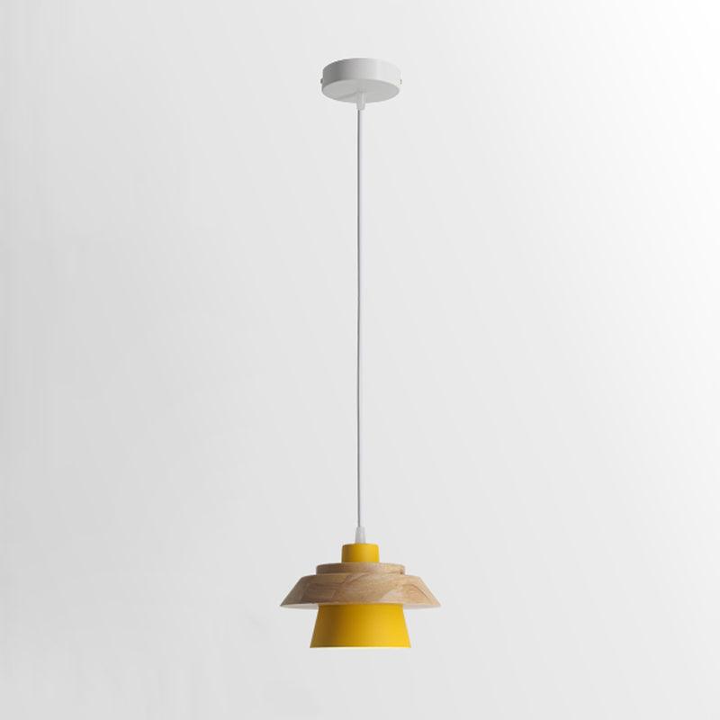 Rustic Wood Hanging Ceiling Lamp
