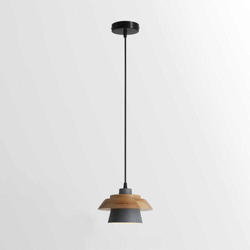 Rustic Wood Hanging Ceiling Lamp