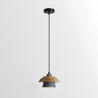 Rustic Wood Hanging Ceiling Lamp