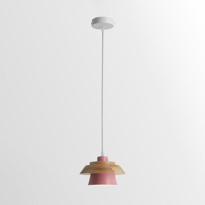 Rustic Wood Hanging Ceiling Lamp