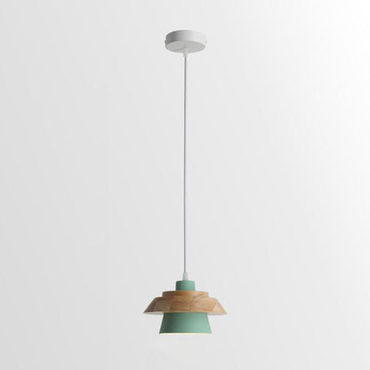 Rustic Wood Hanging Ceiling Lamp