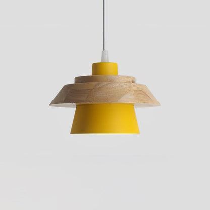 Rustic Wood Hanging Ceiling Lamp