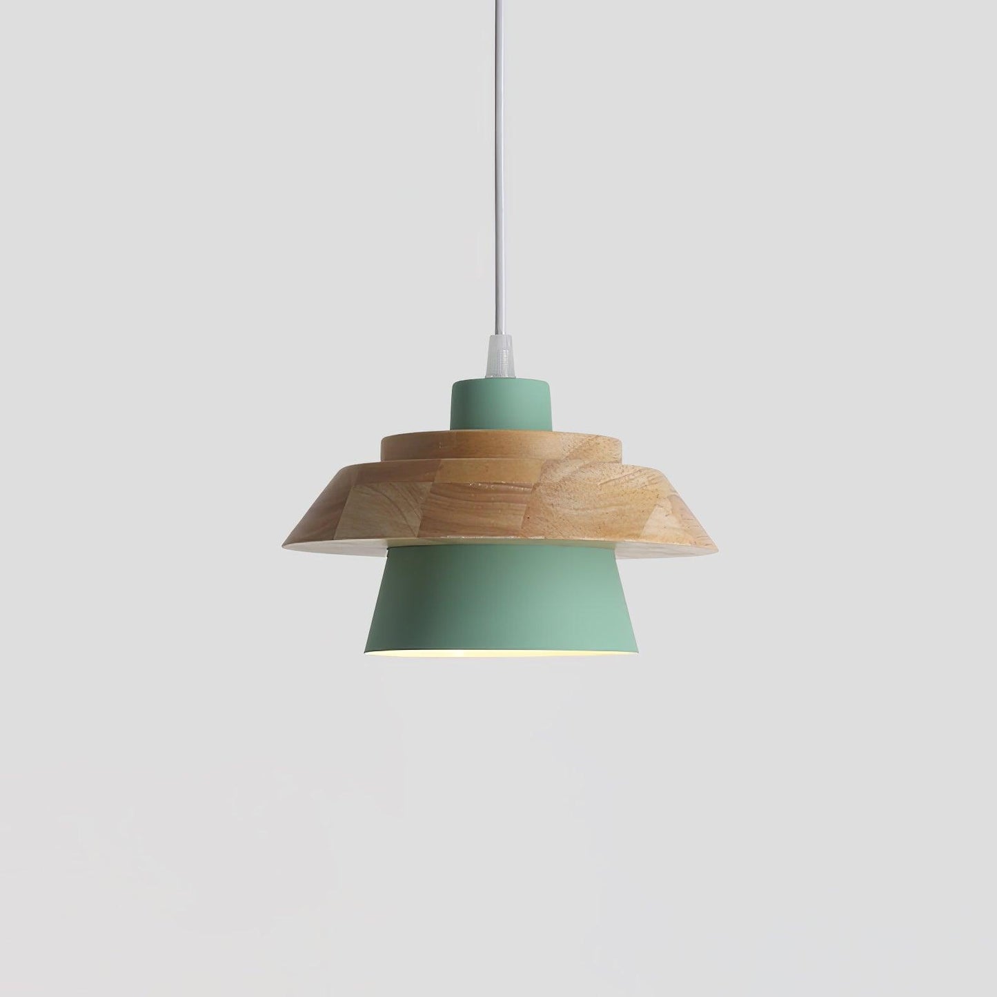 Rustic Wood Hanging Ceiling Lamp