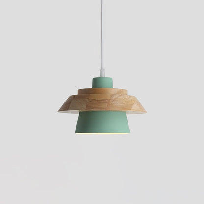 Rustic Wood Hanging Ceiling Lamp