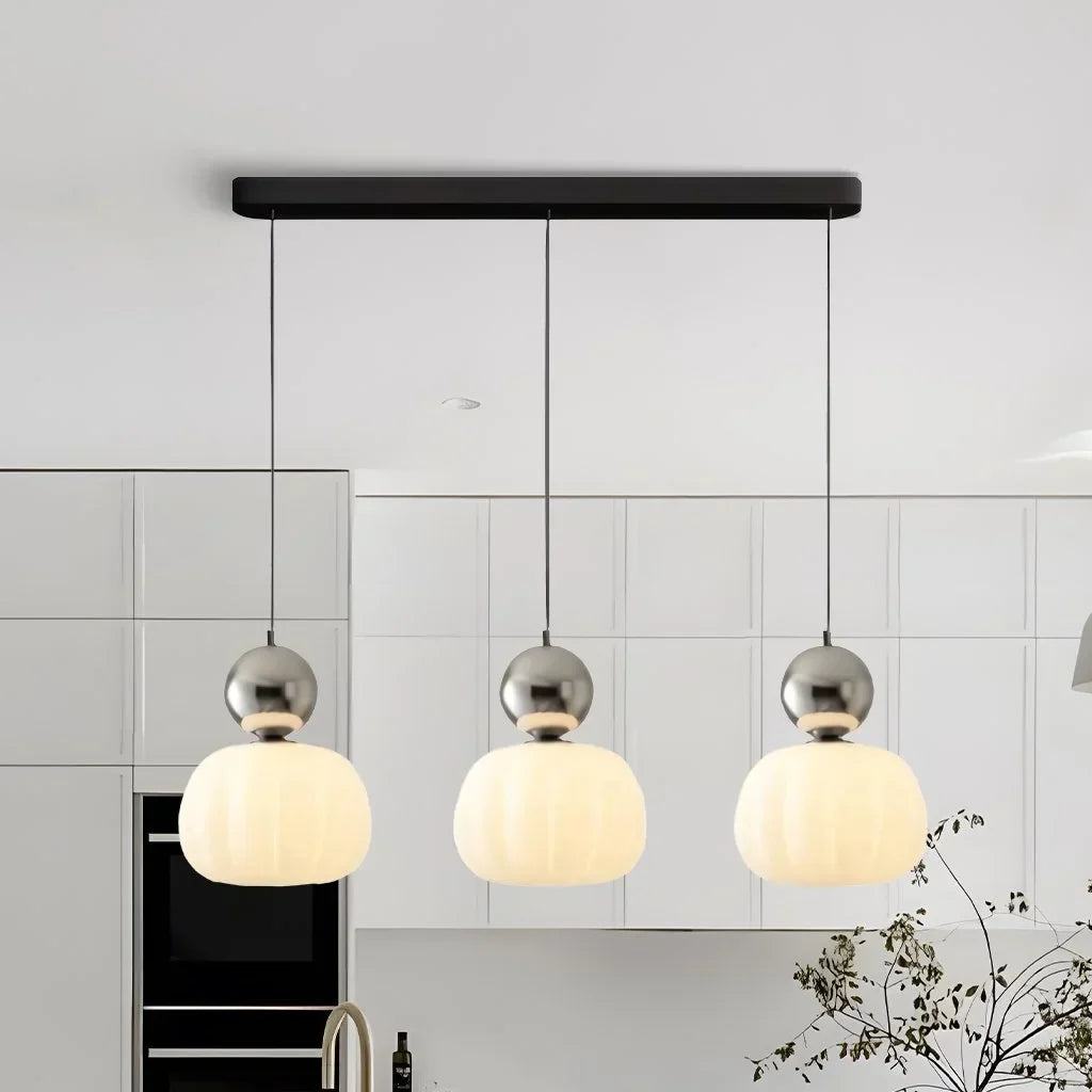 Sleek 3-Light Glass Hanging Lamp