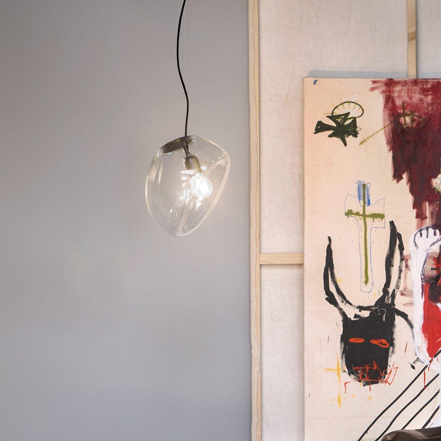 Elegant Glass Hanging LED Light