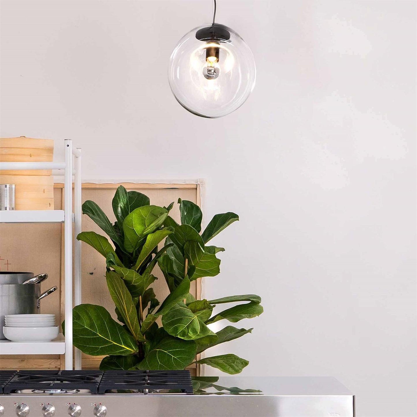 Elegant Glass Hanging LED Light