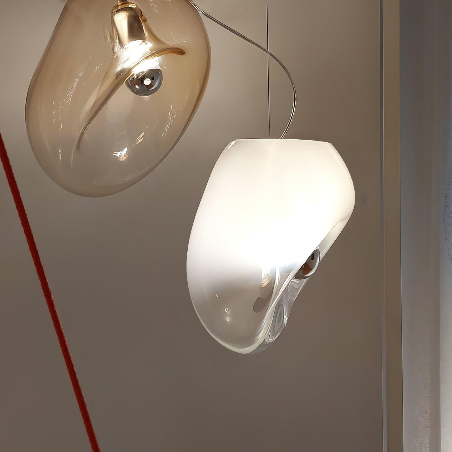 Elegant Glass Hanging LED Light