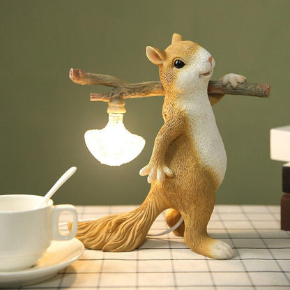 Cute Animal Figurine Desk Lamp