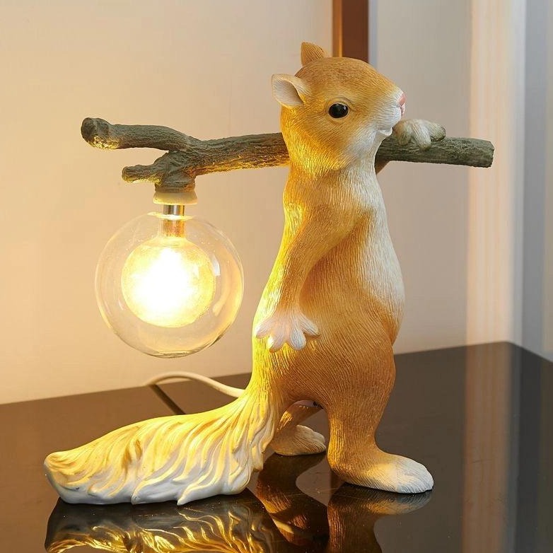 Cute Animal Figurine Desk Lamp