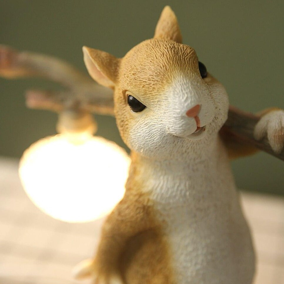 Cute Animal Figurine Desk Lamp