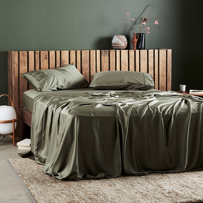 Breathable Bamboo Silk Soft Cooling Bed Sheet