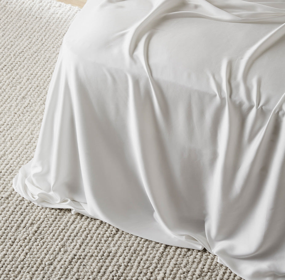 Breathable Bamboo Silk Soft Cooling Bed Sheet