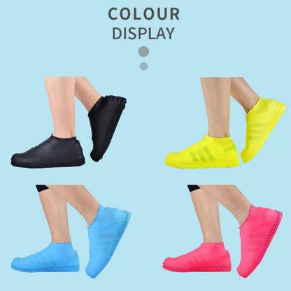 Silicone Shoe Cover - Resistant Silicone Overshoes Rain Waterproof Shoe Covers Boot Cover Protector 2