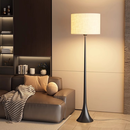 SilkAura | Elegant Minimalist LED Floor Lamp for Modern Interiors 1