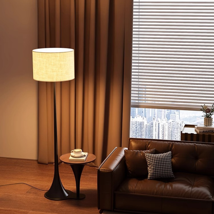 SilkAura | Elegant Minimalist LED Floor Lamp for Modern Interiors 2