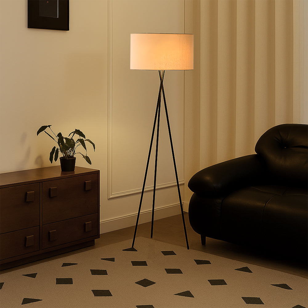 SilkAura | Elegant Modern LED Floor Lamp for Living Room Ambiance 5