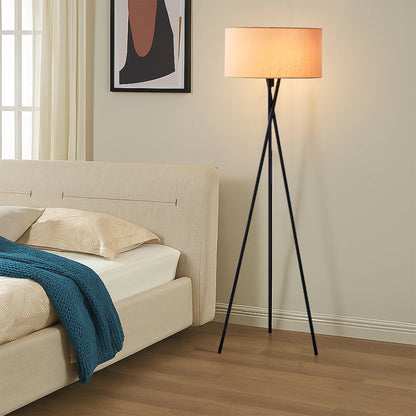 SilkAura | Elegant Modern LED Floor Lamp for Living Room Ambiance 6