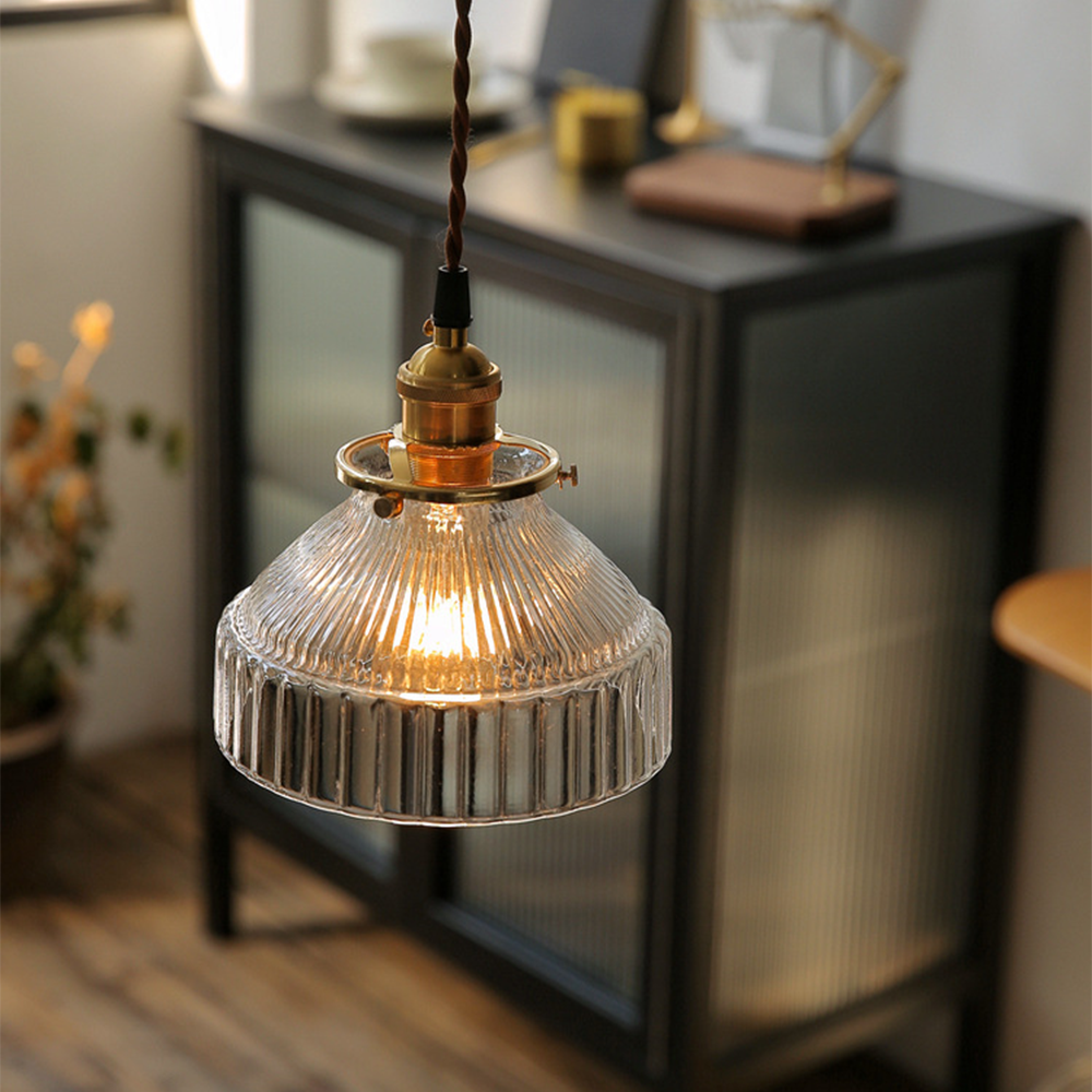 Silvessa | Elegant Vintage Copper Glass Kitchen Pendant Lighting 4
