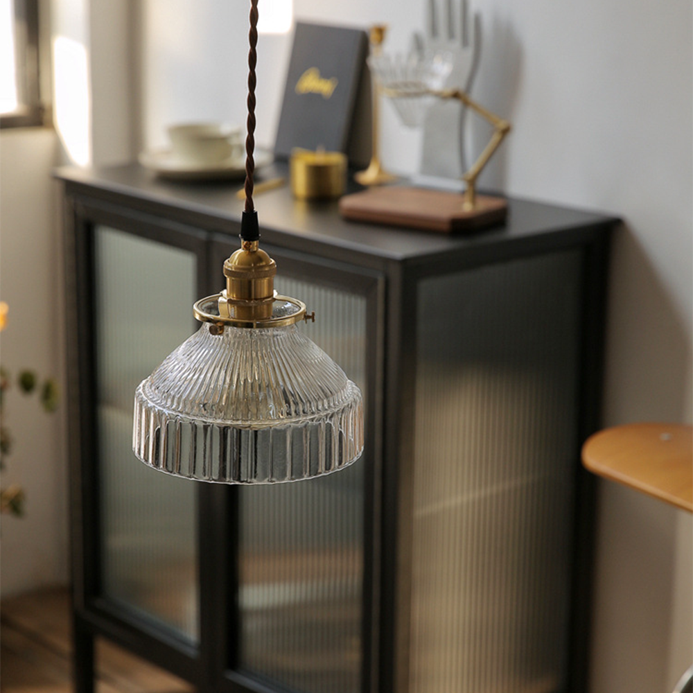 Silvessa | Elegant Vintage Copper Glass Kitchen Pendant Lighting 5