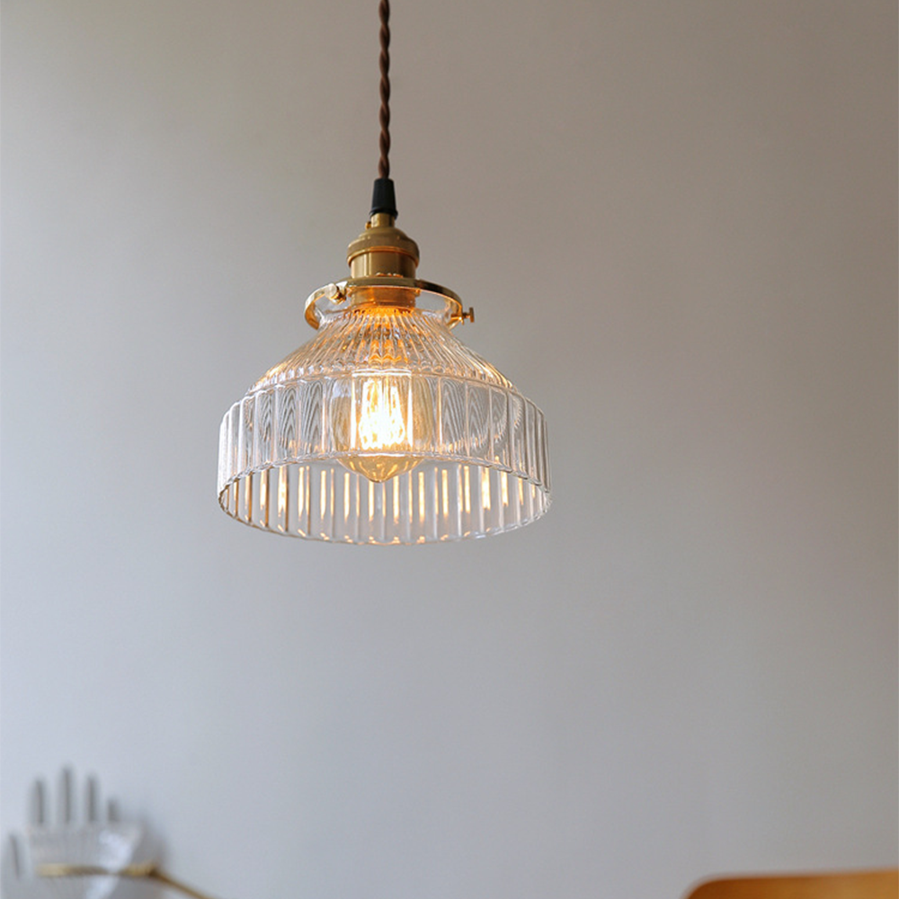 Silvessa | Elegant Vintage Copper Glass Kitchen Pendant Lighting 6
