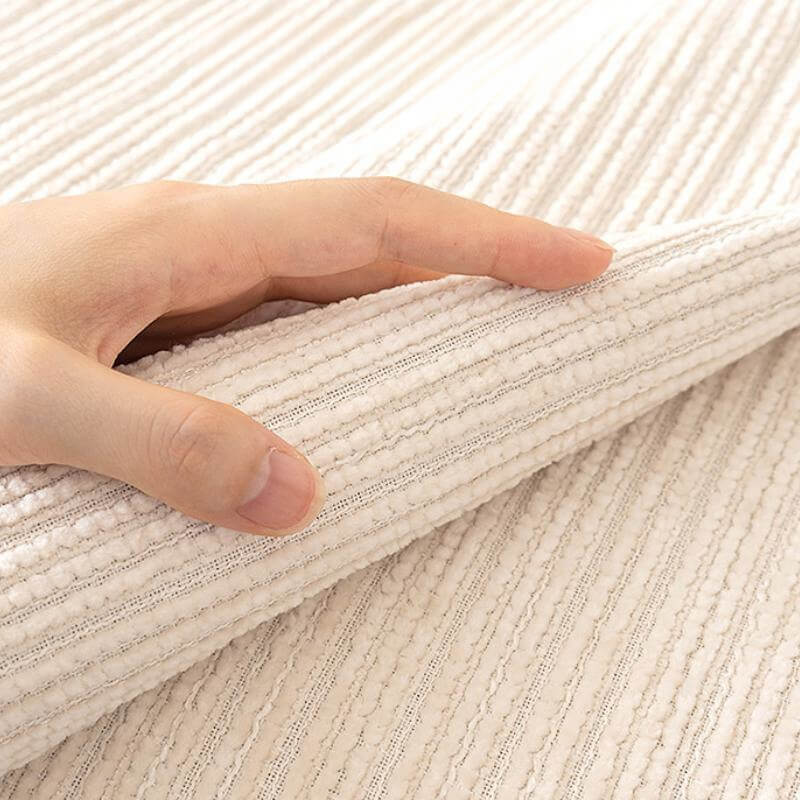 Durable Plain Chenille Pet-proof Sofa Slipcover