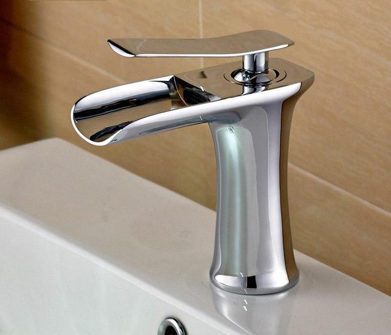 Luxury Chrome Dual Handle Sink Faucet