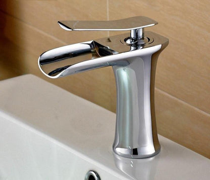 Luxury Chrome Dual Handle Sink Faucet