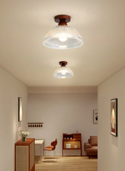 Rustic Wooden Pendant Light Fixture