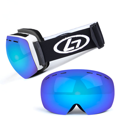 Snowboard Goggles Frameless Swap Lens Over Glasses Winter