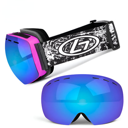 Snowboard Goggles Frameless Swap Lens Over Glasses Winter