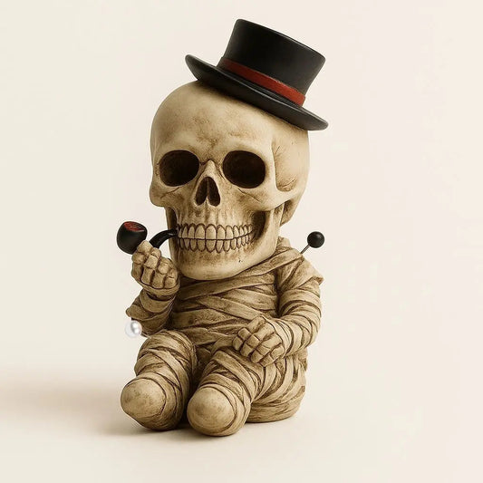 Dark Decorative Skull Statues - Lusomart