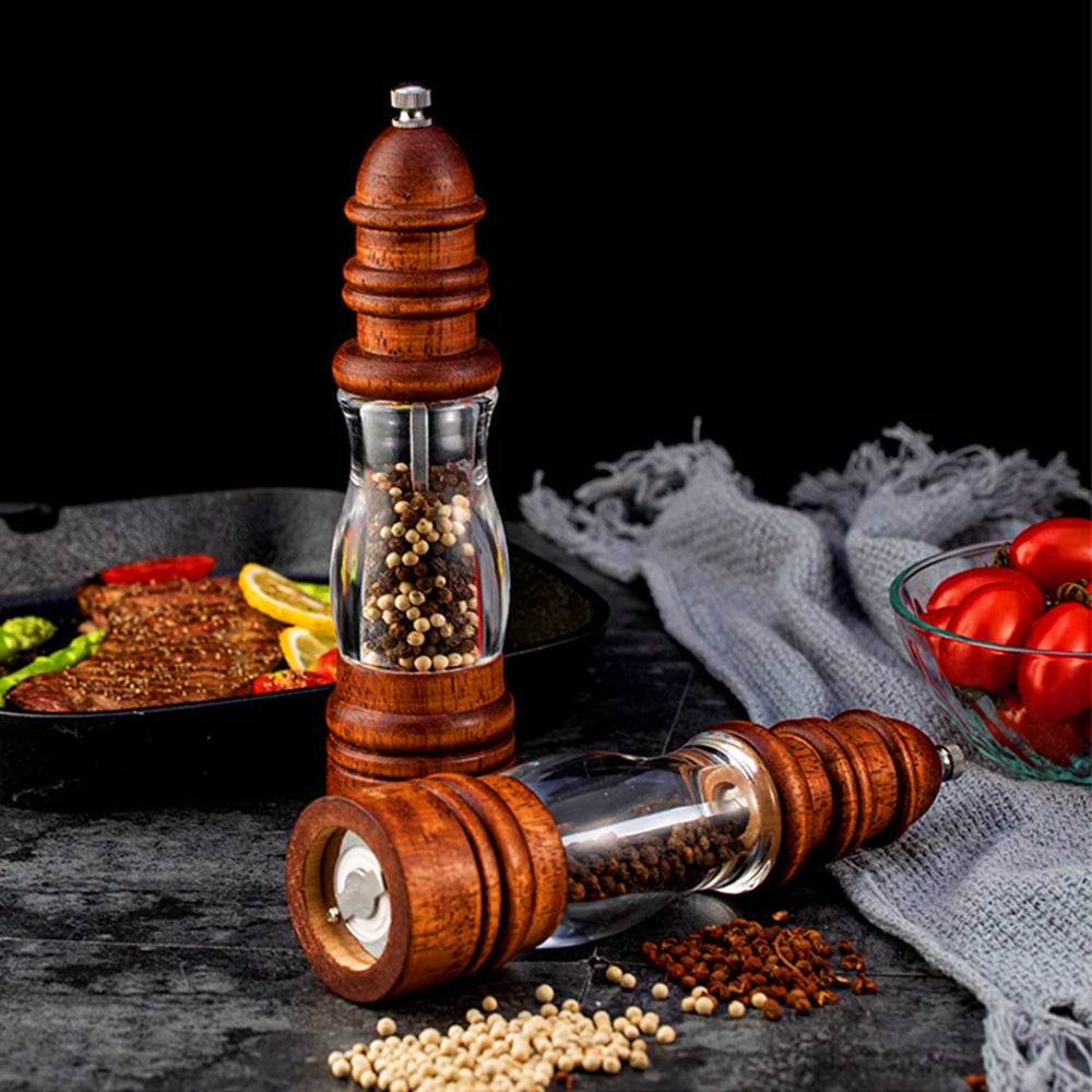 Natural Wood Salt Pepper Grinders