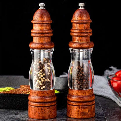 Natural Wood Salt Pepper Grinders