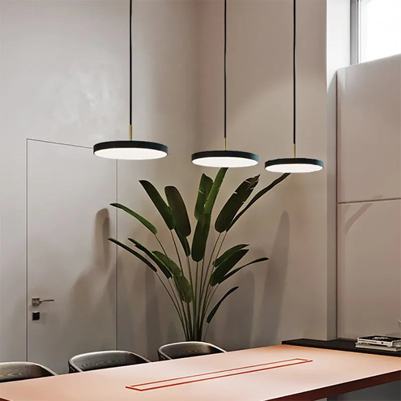 Simple LED Pendant Light - Adjustable Ceiling Fixture - Lusomart