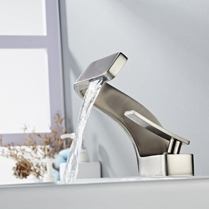 Contemporary Curved Faucet - Sleek Water Flow