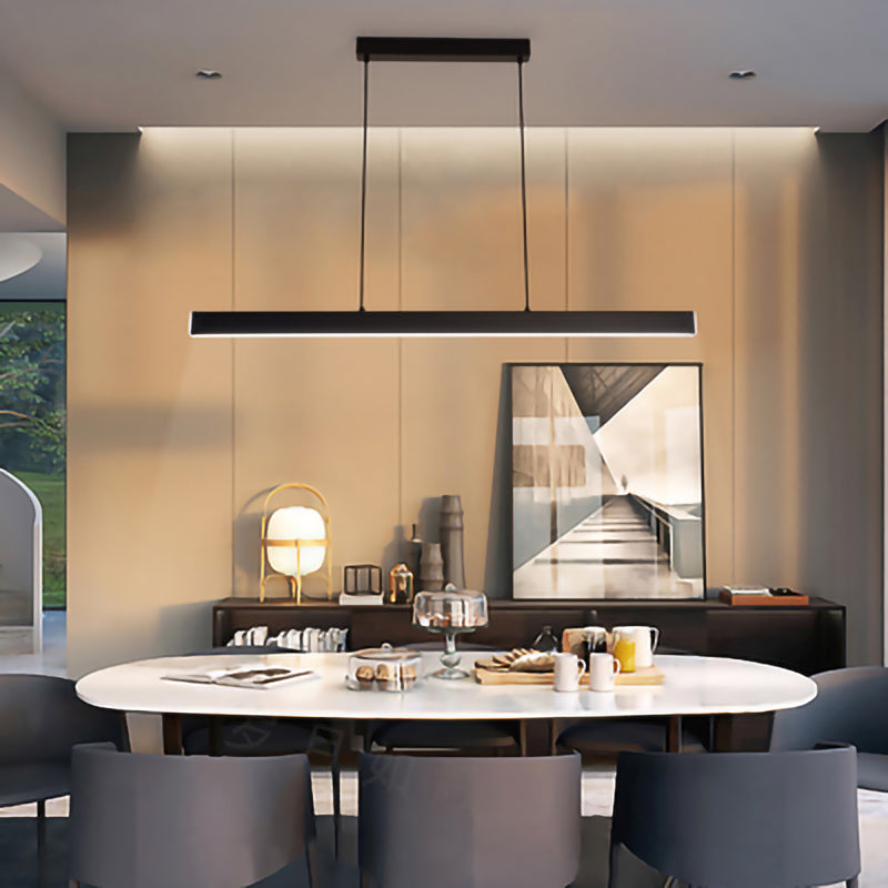 Modern Linear Island Pendant Lighting Fixture