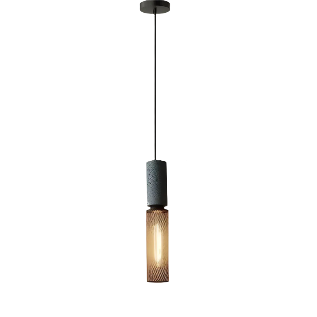 Commercial Grey Concrete LED Pendant - Lusomart