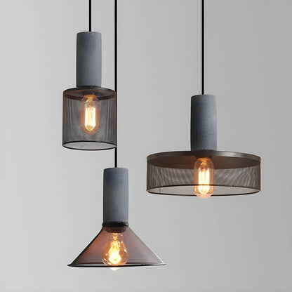 Commercial Grey Concrete LED Pendant