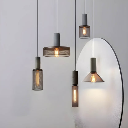 Commercial Grey Concrete LED Pendant