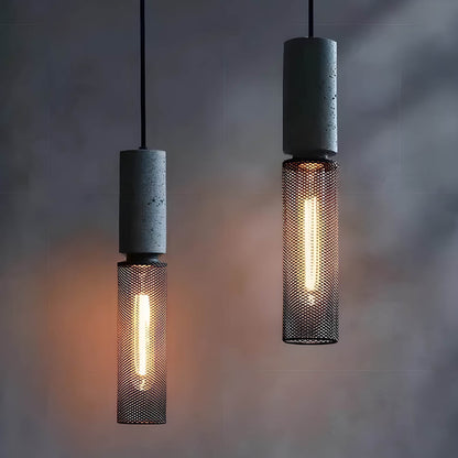 Commercial Grey Concrete LED Pendant
