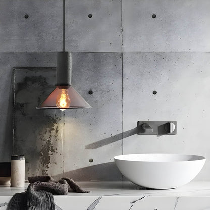Commercial Grey Concrete LED Pendant