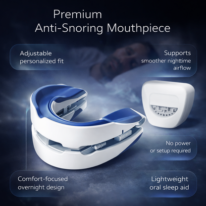 Snore Reducing Mouth Guard Adjustable Sleep Apnea Device