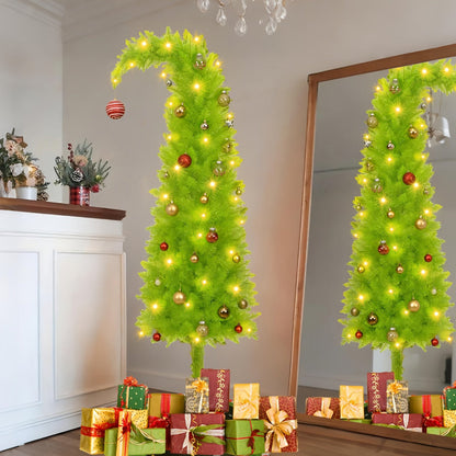 Slim Artificial Christmas Tree Floor Decoration All Season Use 6