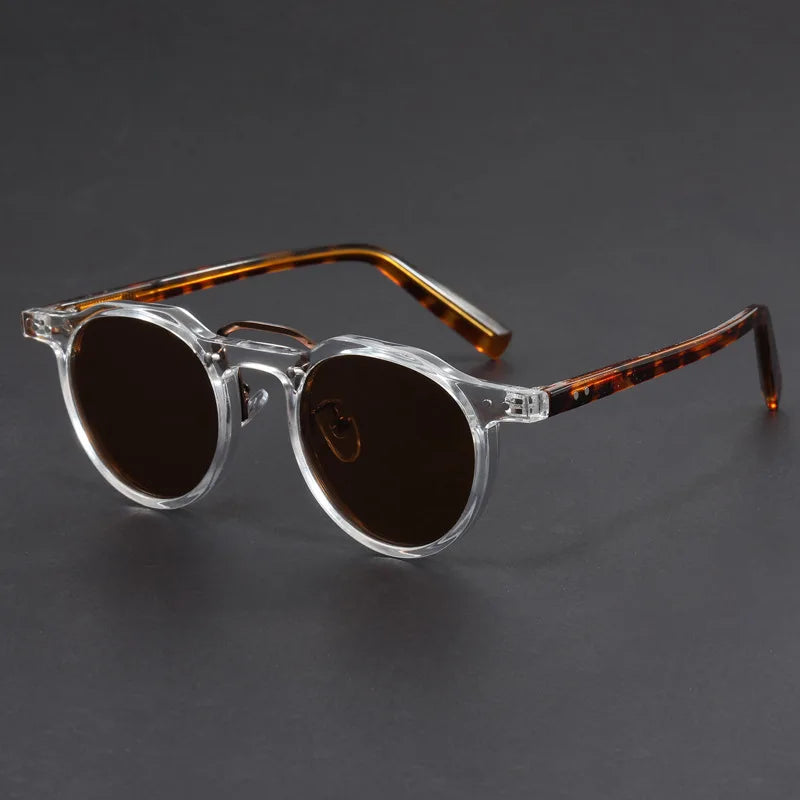 Classic Retro Round Polarized Shades UV Protection - Lusomart