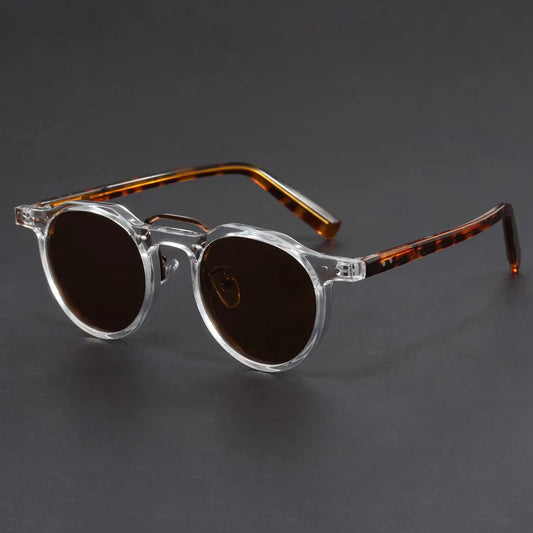 Classic Retro Round Polarized Shades UV Protection - Lusomart