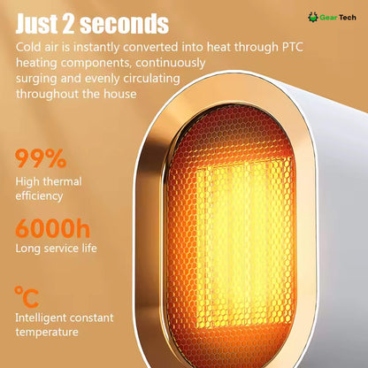 Compact Space-Saving Electric Heater For Small Areas