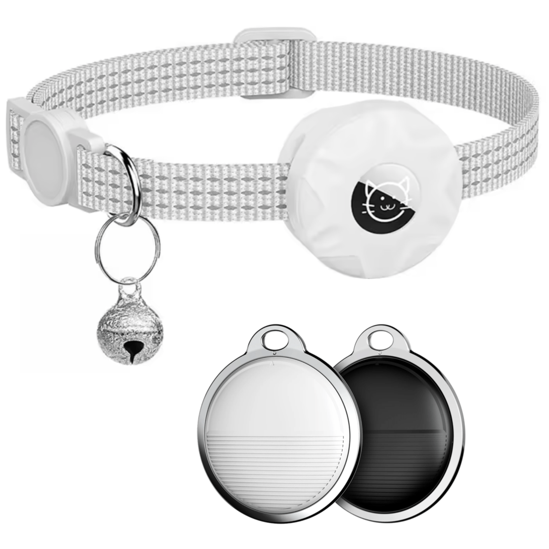 SmartTag Mini Pet Tracker with Reflective Collar – Bluetooth Location Finder for Dogs and Cats, Water-Resistant Design 1